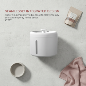 2000ML Automatic Pet Water Fountain, USB Powered Ultra Quiet Circulating Water Dispenser With Side Visible Water Level Window, BPA-Free Fresh Running