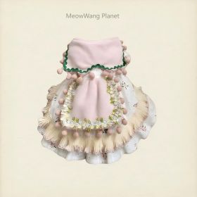 Dog Cat Clothes Pet Apparel Handcrafted Double Layer Princess Dress For Small Dogs Cats All Season Luxury Pet Apparel Custom Made Elegance Comfort Lux