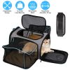 Expandable Pet Carrier Airline Approved Cat Dog Carrier Cat Collapsible Soft Carrier Bag with Removable Fleece Pad Pockets Breathable Mesh Adjustable