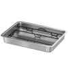 Dog Potty Tray Stainless Steel for Small and Medium Dogs, Dog Training Tray for Porch, Bathroom, Balcony, 28" x 20" x 4"
