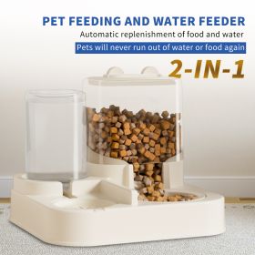 Transparent And Visible Pet Feeding And Drinking Dispenser, Automatically Refilling Food And Water, Caring For Every Moment, Allowing Owners To Travel