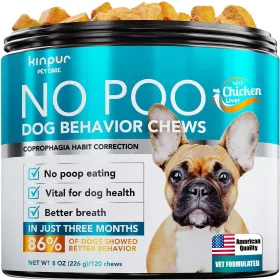 No Poo Chews For Dogs Stop Poop Eating Behavior Probiotics And Digestive Enzymes For Dogs Bad Breath Support For All Breeds Digestive And Gut Health S