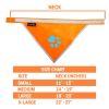Orange Dog Bandana M Size Hi Visibility Reflective Blaze Orange Bandana for Medium Small Pets Safety Accessories for Walking Camping and Off Leash Exp