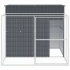 Dog House Anthracite Galvanized Steel 84.3 x 99.6 x 71.3 in