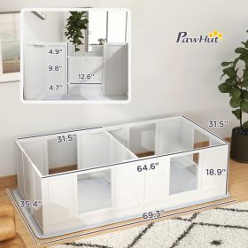 Double Room Design Whelping Box For Dogs With Whelping Pad