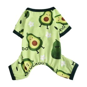 Cross-border Hot Sale Pet Clothes Four Seasons Four-legged Pet Clothing Pajamas Jumpsuit Dog Clothing Global One Piece Dropshipping (Option: Grass Green-L)
