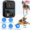 Ultrasonic Anti-Barking Device Rechargeable Auto Dog Bark Control Deterrent Box Training Device IPX4 Waterproof with 3 Frequency Max 32.8Feet Sensing