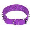 Dog Leather Collar Spiked Studded Pet Dog Collar Adjustable Neck Pitbull Mastiff Collar