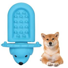 PROKEl Soft Rubber Toy Puppy Slow Feeder PadPeanutButter Treat Dispenser Training Aid DogCrateTraining Tool -Reduce Boredom Anxiety.Distraction For Do (Option: Blue)