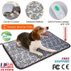 Pet Heating Pad Dog Cat Electric Heating Mat Waterproof Adjustable Warming Blanket with Chew Resistant Steel Cord Case