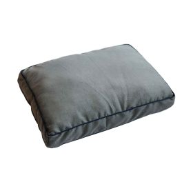 DGS Pet Products Repelz-It Upholstery Chenille Rectangle Pet Bed Small Blue/Grey 26" x 34" x 4.5" (Color: Grey/Blue, size: large)