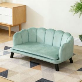 Dog sofa, pet bed, with four wooden legs, structurally stable (Color: Universal)