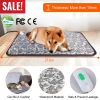 Pet Heating Pad Dog Cat Electric Heating Mat Waterproof Adjustable Warming Blanket with Chew Resistant Steel Cord Case