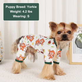 Dog Pajamas Pjs Spring Summer Dog Clothes For Small Dogs Girl Boy, Soft Stretchy Tiny Chihuahua Yorkie Puppy Clothes Doggie Onesies Cat Pet Jammies Ou (Option: XS)