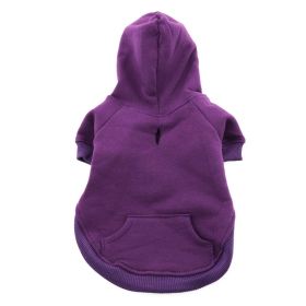 Flex-Fit Dog Hoodie (Color: Purple, size: 3X-Large)