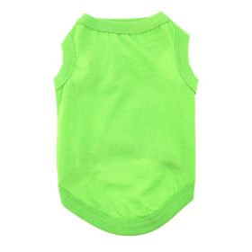 Cotton Dog Tank (Color: Green Flash, size: large)